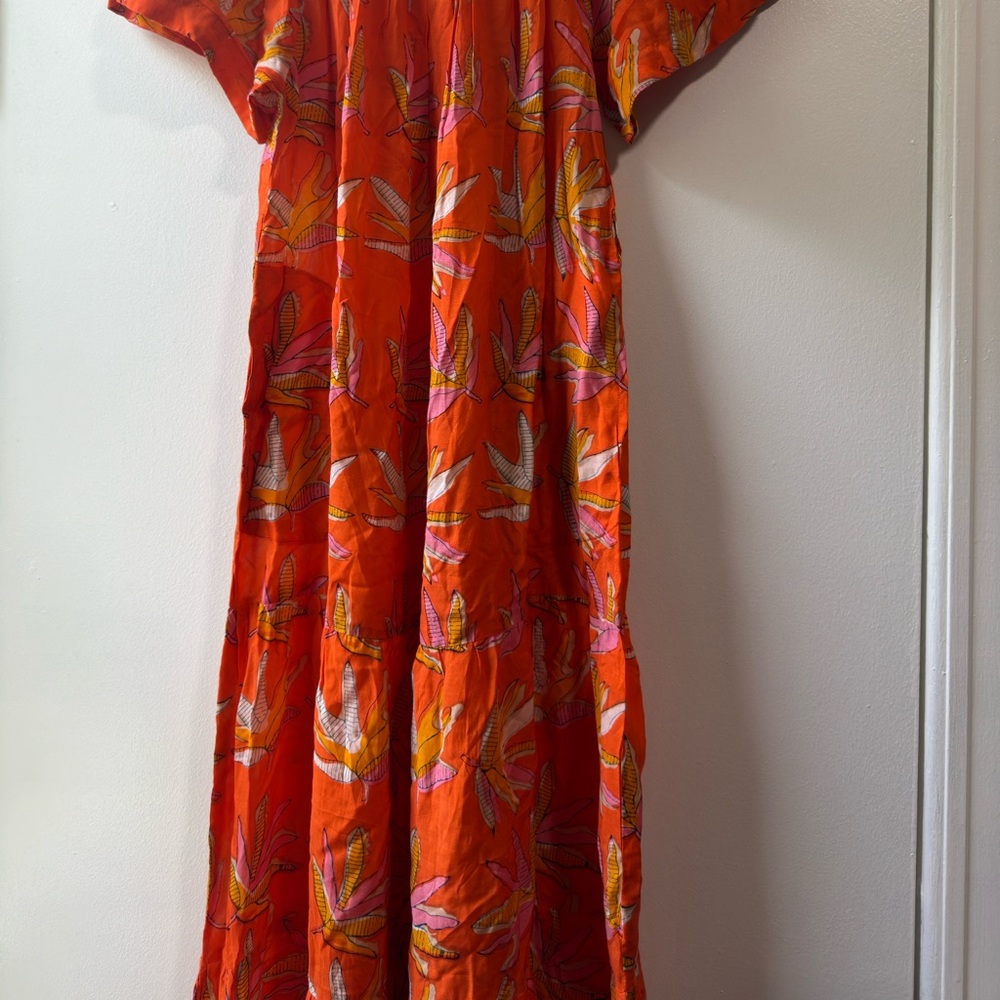 Oliphant Off The Shoulder Tiered Maxi Dress Size Medium - Picture 3 of 10